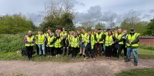 Ernest Jackson staff help out in Sandford