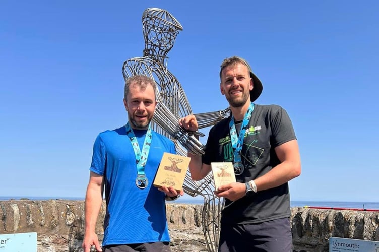 Chris Bragg and Luke Cooper, right, came joint first in record time (Mike Lander)