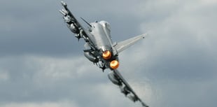RAF jet in flying visit to Crediton area 