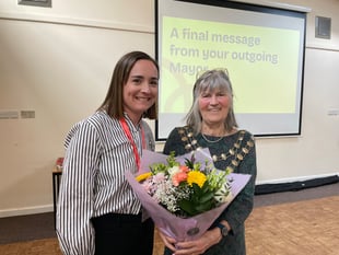 Praise for outgoing Crediton Mayor Liz