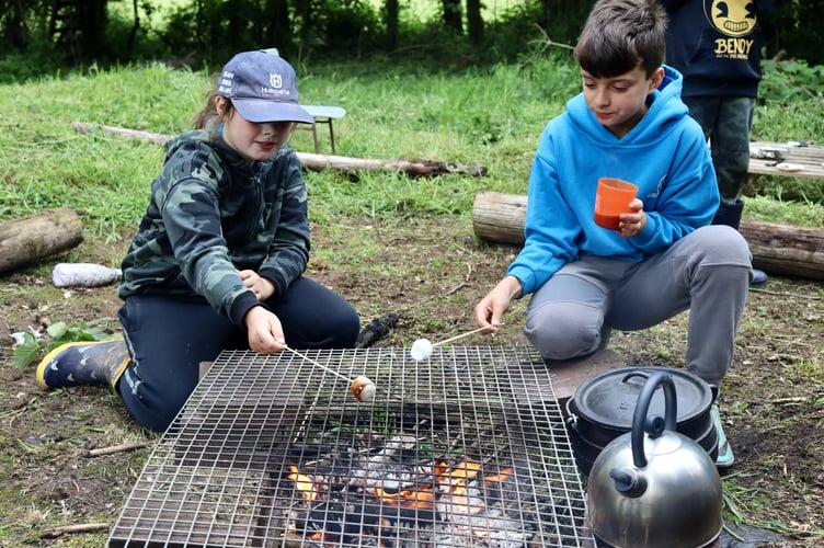 Toasting marshmallows