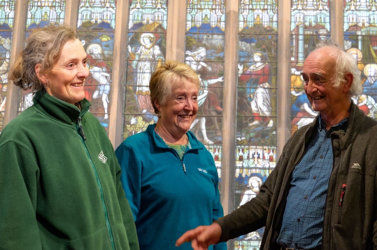 A trio of actors during rehearsals for ‘Twelfth Night’.