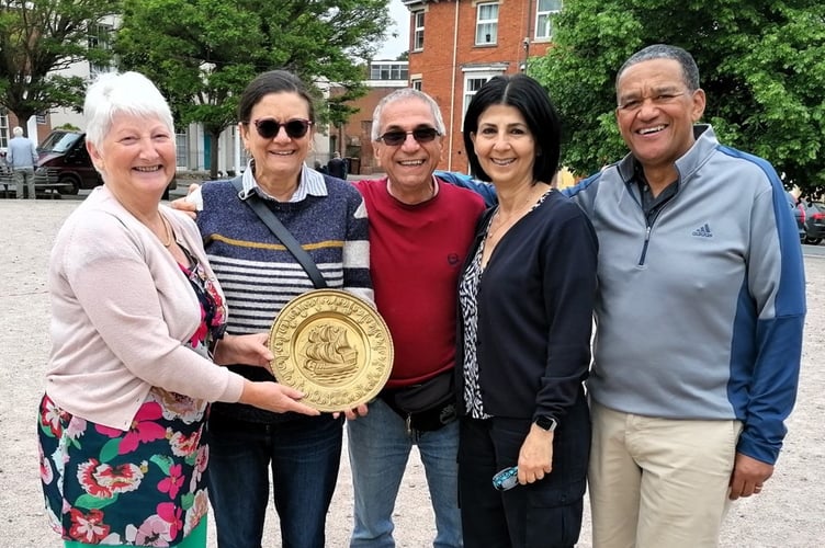 The Plate winners in the Crediton Twinning Association Boules Tournament.