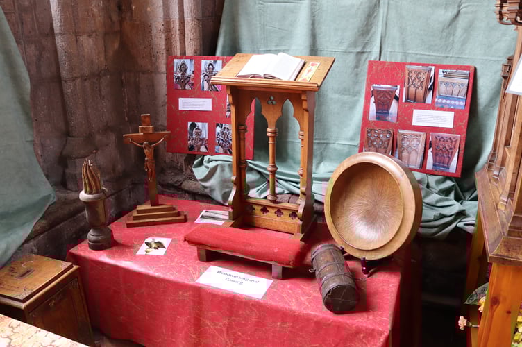 Woodworking and carving exhibit