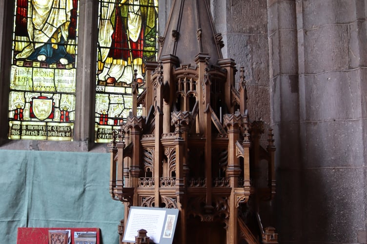 Font cover made in 1904 to a design by WD Caroe