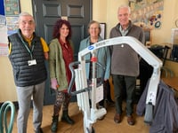Crediton Station Tea Rooms now has a hoist
