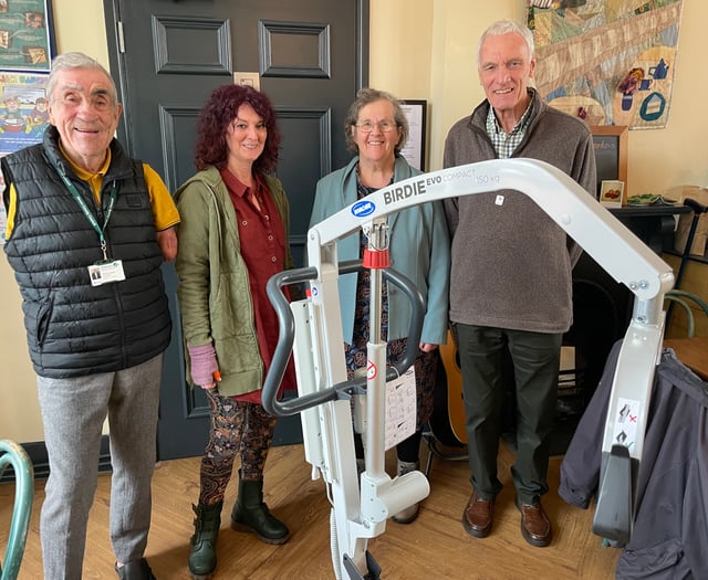Crediton Station Tea Rooms now has a hoist
