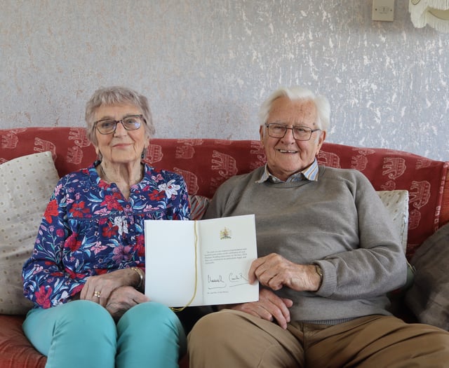 Crediton couple celebrate 70th wedding anniversary