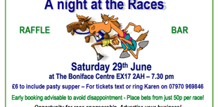 Charity race night coming up in Crediton