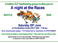 Charity race night coming up in Crediton
