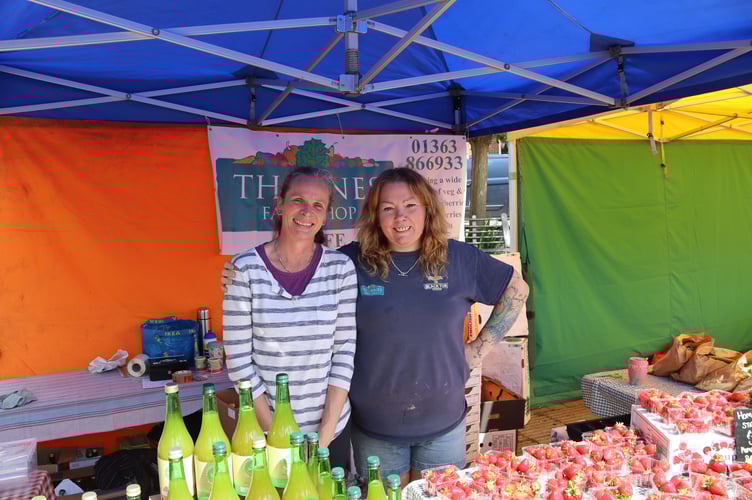 Kate Povey and Rebecca Jones of Thorne's Farm Shop
