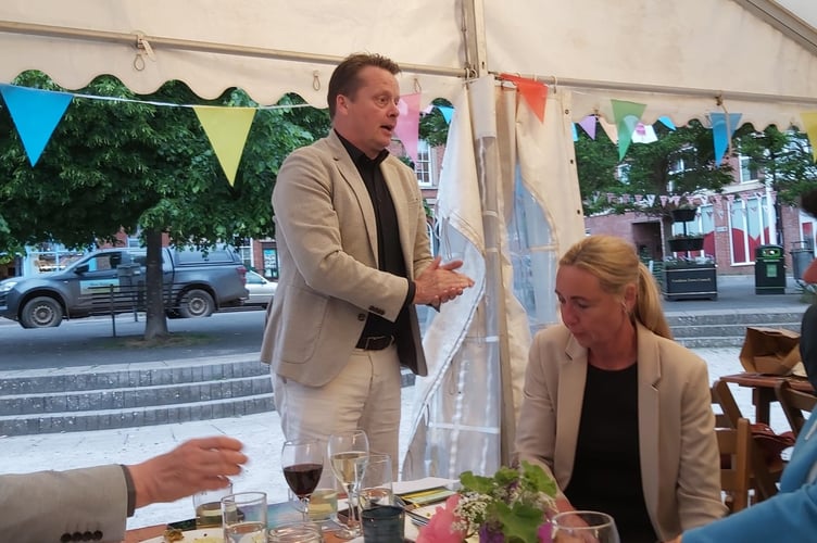 European guests enjoyed dinner the night before