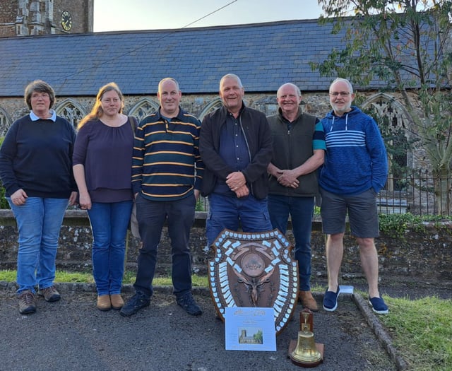 Bellringing competition in Down St Mary