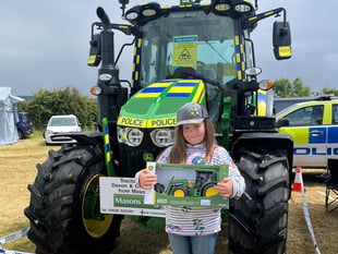 Eloise names police tractor ‘Inspector Moors’
