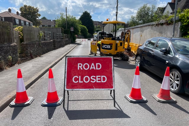Gas leak closes road in Crediton

