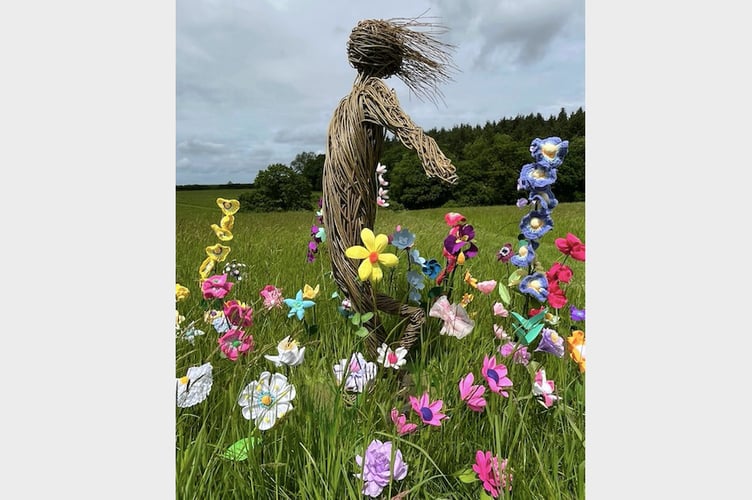The display ‘A Handmade Meadow’, can be seen every weekend at Dowland in July.