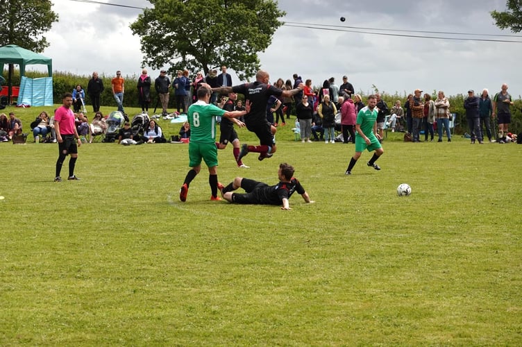 During the Parents v Coaches match.