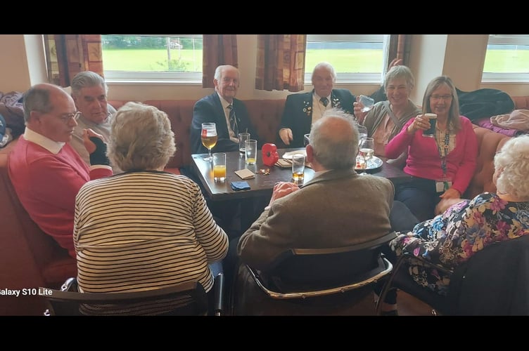 At the Royal British Legion get-together held in Crediton.