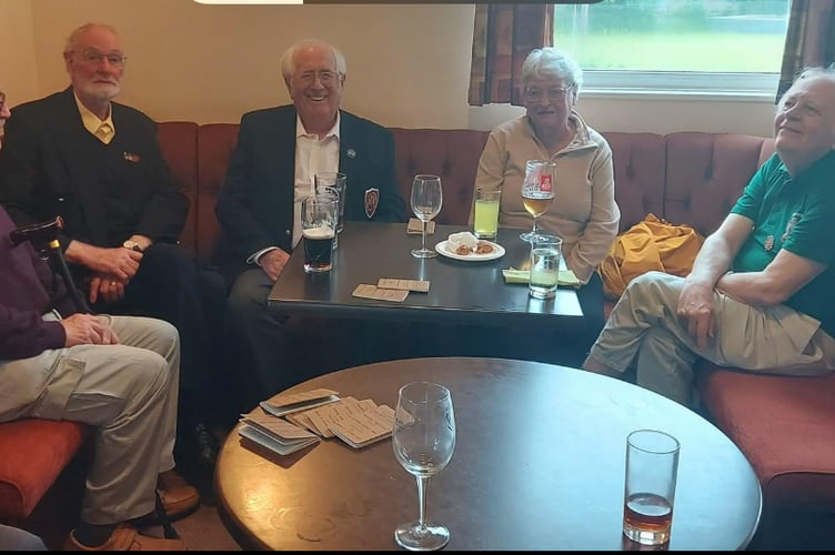 At the Royal British Legion get-together held in Crediton.