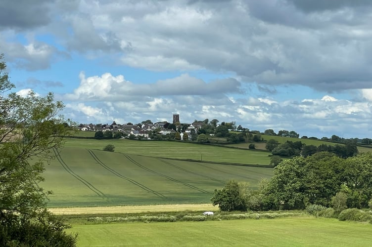 The view of Coldridge from the garden.  AQ 5312