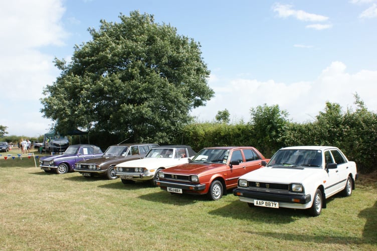 Line-up of Triumphs