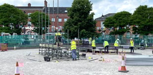 Stage set for Shakespeare in Crediton