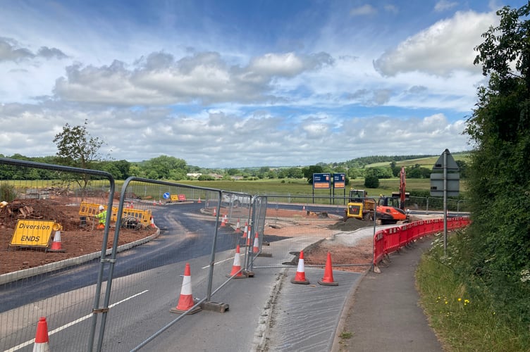 Building roundabout for housing development