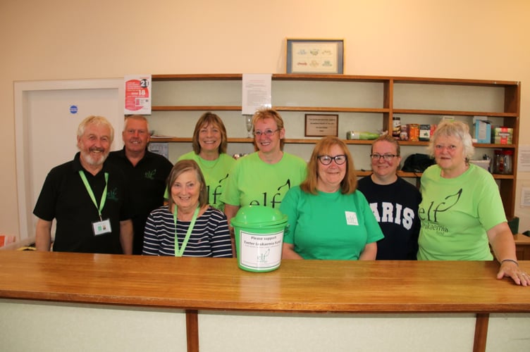 Crediton ELF fundraising group members and helpers who ran the Night at the Races which made £1,500 for the charity.  AQ 4555