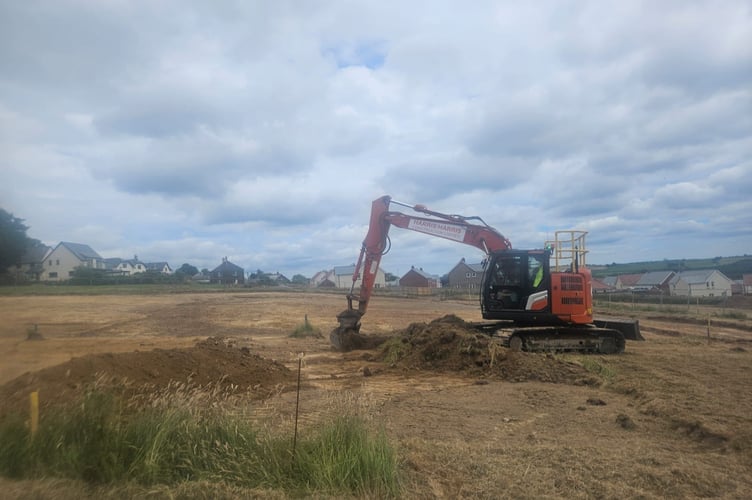 An archaeological dig starts at Allison Homes in Winkleigh