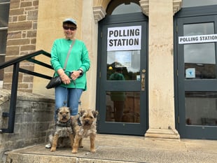 General election: Voters queued in Crediton