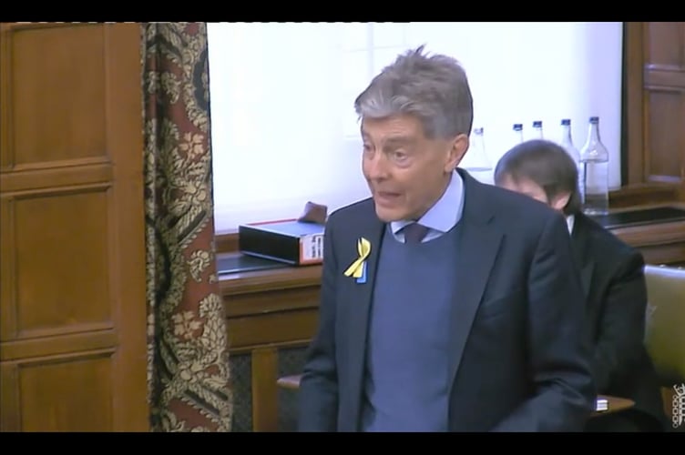 Exeter MP Ben Bradshaw speaks at affordable housing debate.