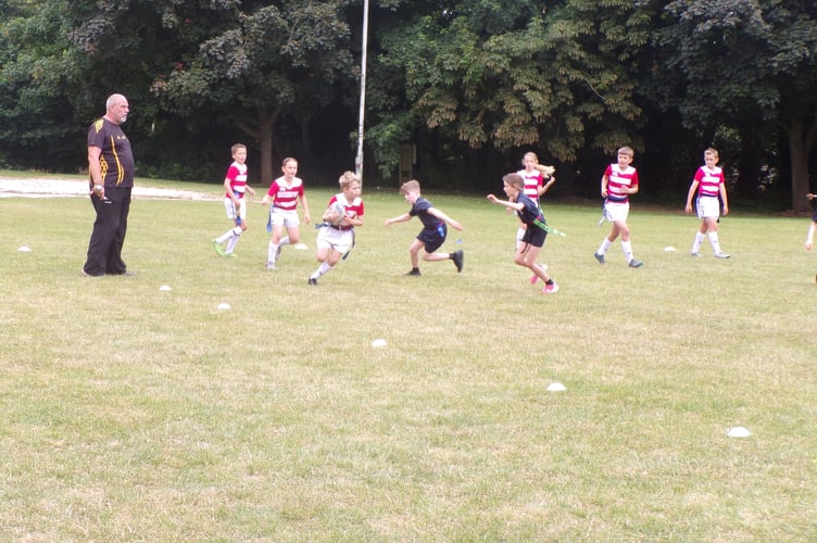 At the Tag Rugby Festival held at Crediton RFC.