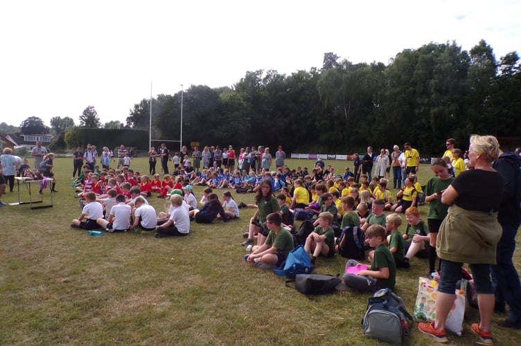 At the Tag Rugby Festival held at Crediton RFC.
