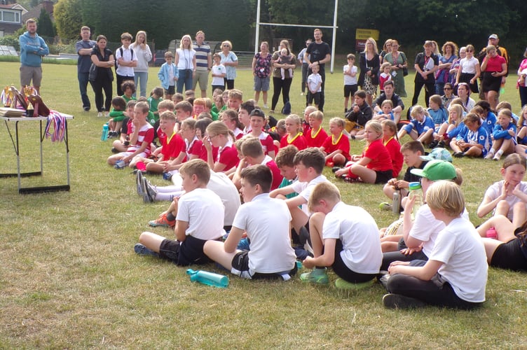 At the Tag Rugby Festival held at Crediton RFC.