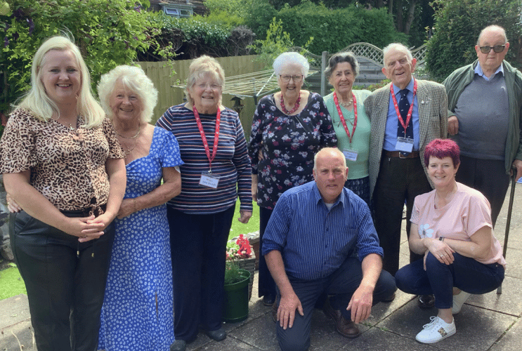 At the Open Garden in Winswood in aid of The League of Friends of Redlands Surgery.
