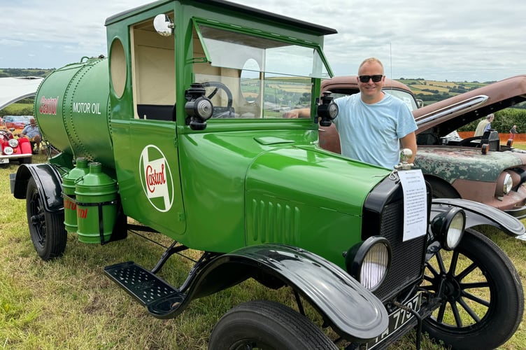 Neil Bragg took along his 1923 Ford Model T Truck with Castor Oil Tanker, which was greatly admired. AQ 6275