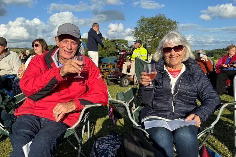 Keith and Di Parsons ready for the start at the Proms at Downes.  AQ 7096