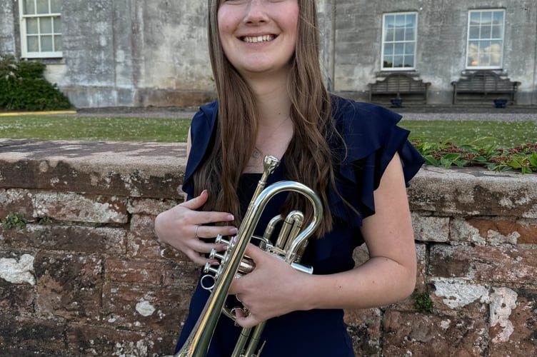Guest soloist was cornet player, Megan Newbery. AQ 7089