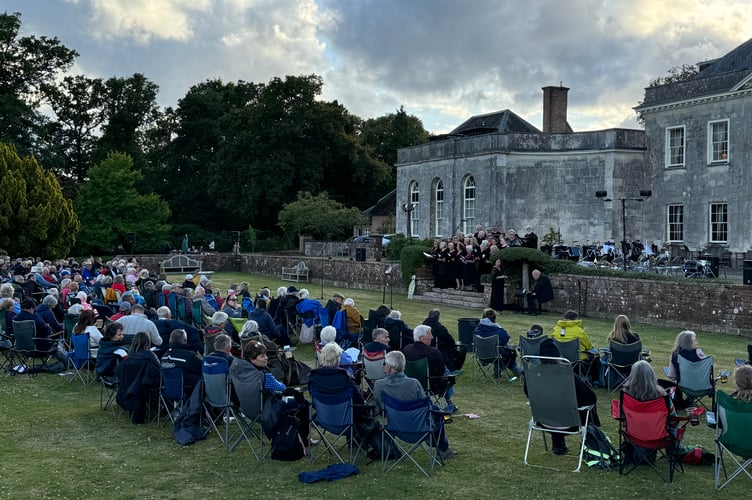Listening to Tedburn Community Choir at the Proms evening. AQ 7145