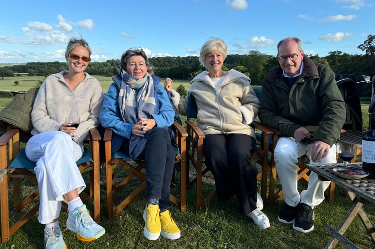 Henry and Susan Parker, right, hosts of the Proms at Downes. AQ 7099