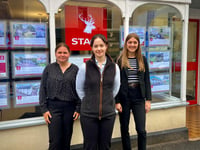 Students on summer placement with Stags