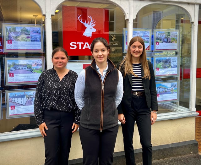 Students on summer placement with Stags