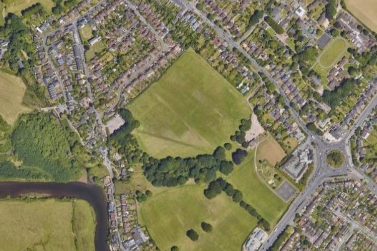 King George V playing fields at Countess Wear, Exeter.