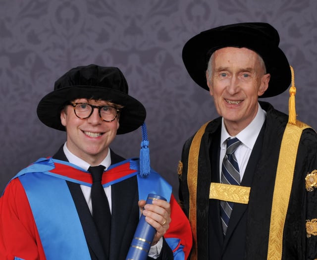 Comedian who grew up on Dartmoor given honorary degree
