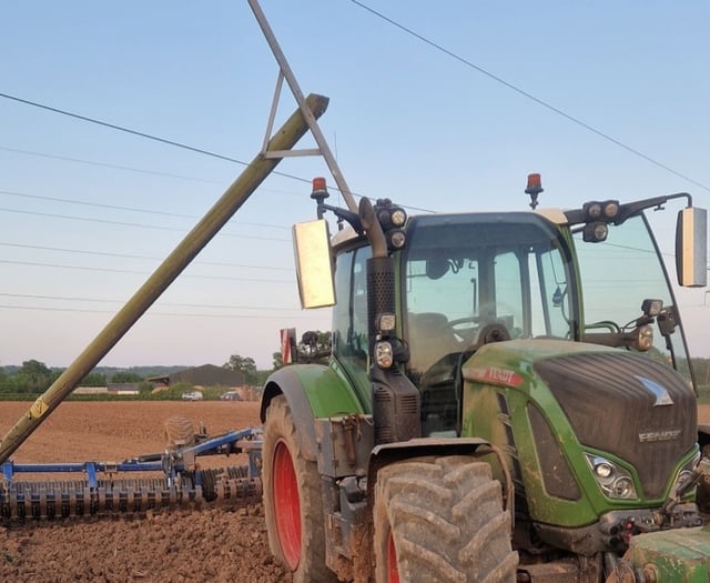 Watch out for power lines, National Grid tells farmers