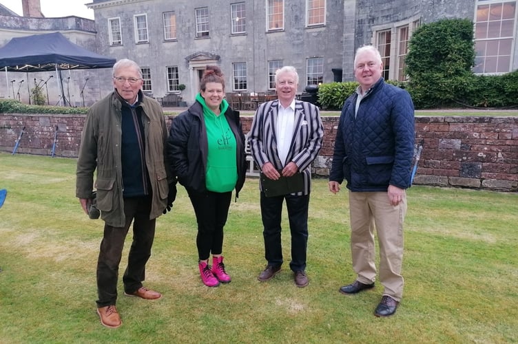 At the Summer Opera, from left, Erik Salomonsen, Molly Southwood, Robin Thomas and David Charlesworth.
