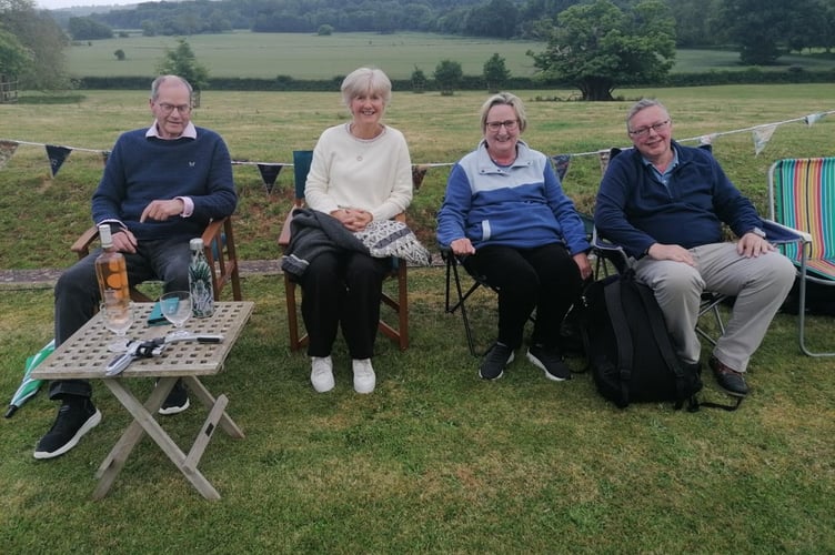Henry and Susan Parker with Claire and Ian Barnard.