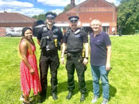 Exeter police officers visited Nigerian community day