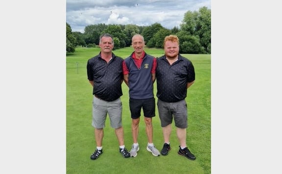 Kirton Cup winners, left to right, Duane Greenslade, Neil Ford and Ashley Ford cropped.
