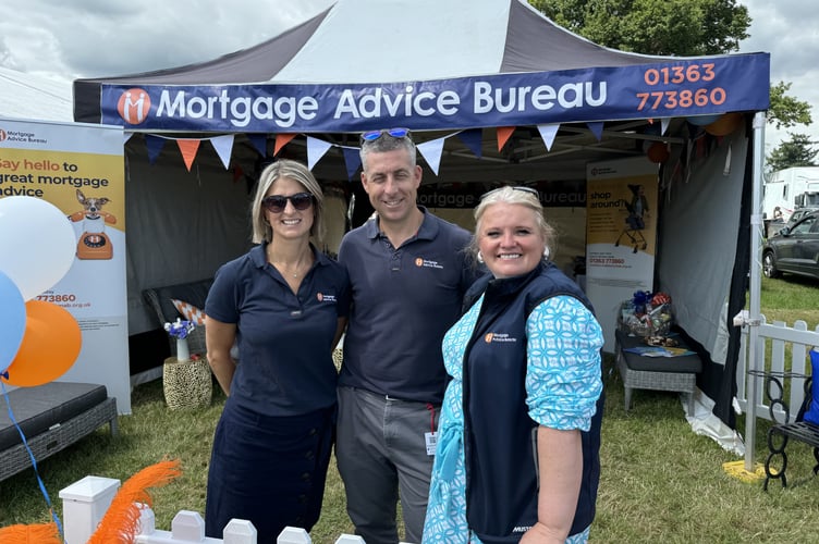 Mortgage Advice Bureau, from Crediton, had a stand at the Show. AQ 8512